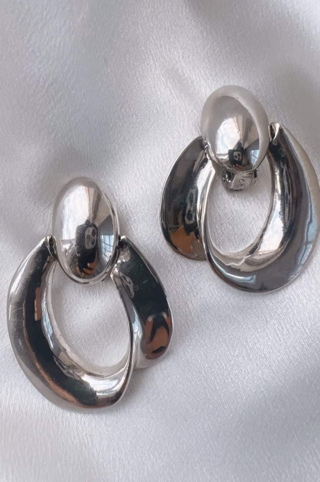 silk mega hoop clip ons - THRIFTWARES