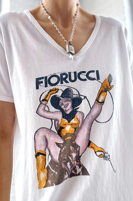 rare 70s Fiorucci giddy up tee - THRIFTWARES