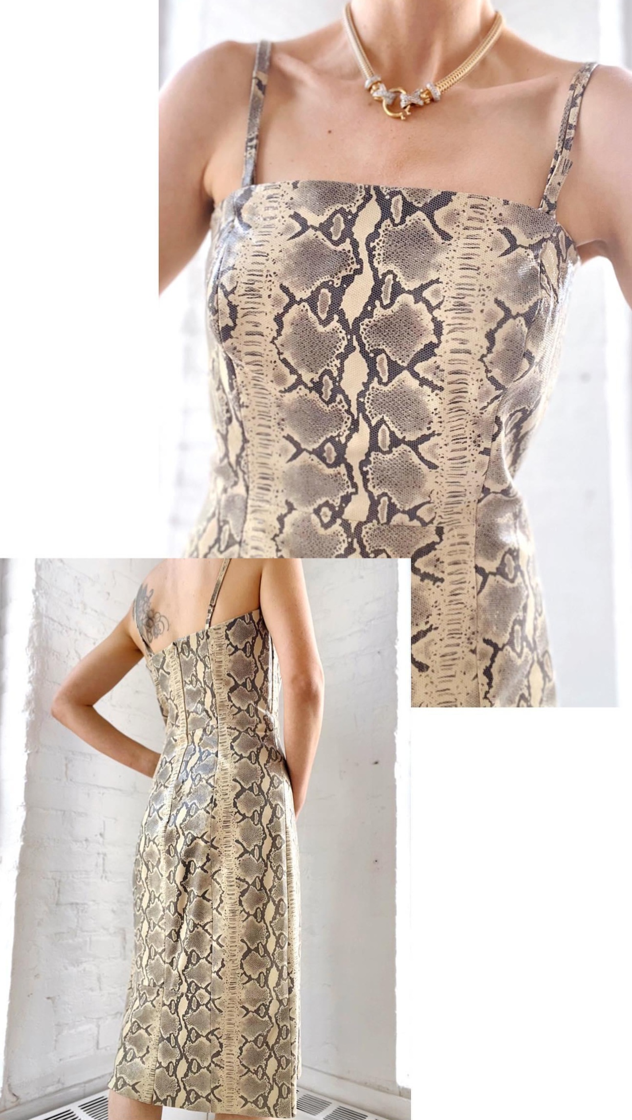 60s cotton Emilio Pucci strapless dress - THRIFTWARES
