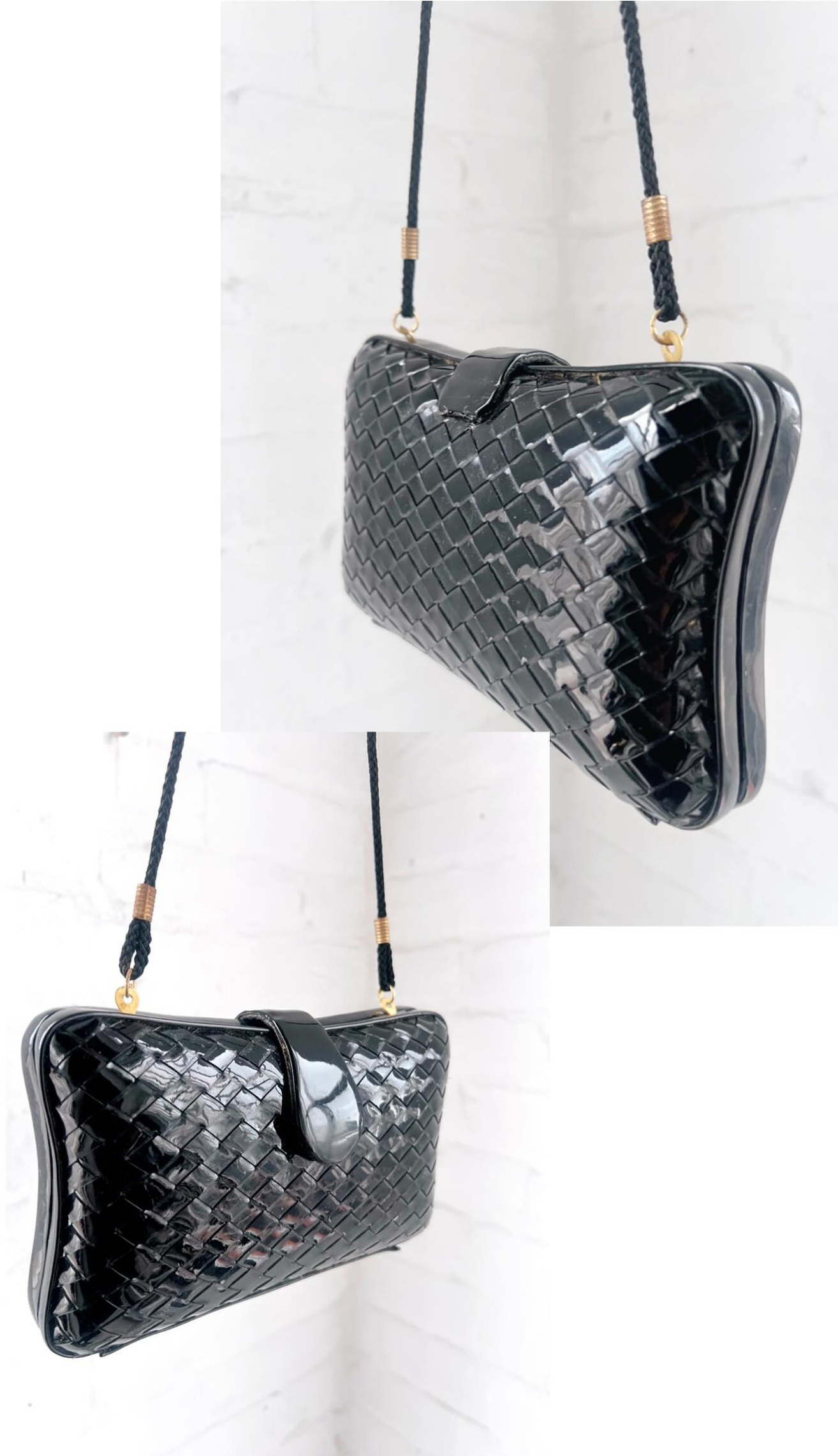 The Julia Leather Woven Tote bag in black – WorthAMillion