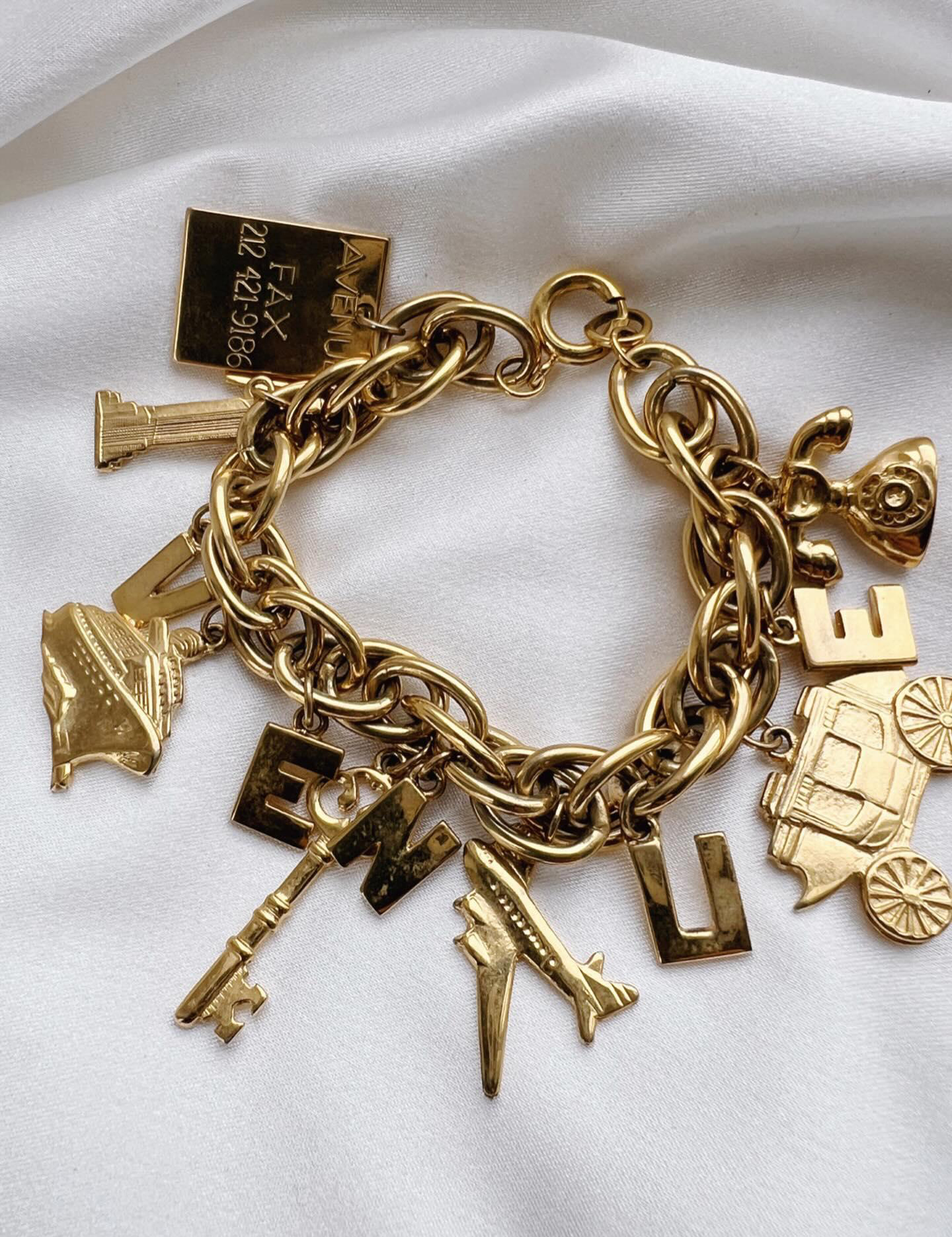New York charm bracelet THRIFTWARES